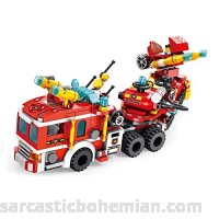 Anmada Building Blocks Set 12-in-1 City Fire Truck Rescue Vehicle Bricks Blocks Toy Playset Kids Educational Toys Transformer Toys for Boys Girls Birthday Hallowmas B07HDZ4VJF